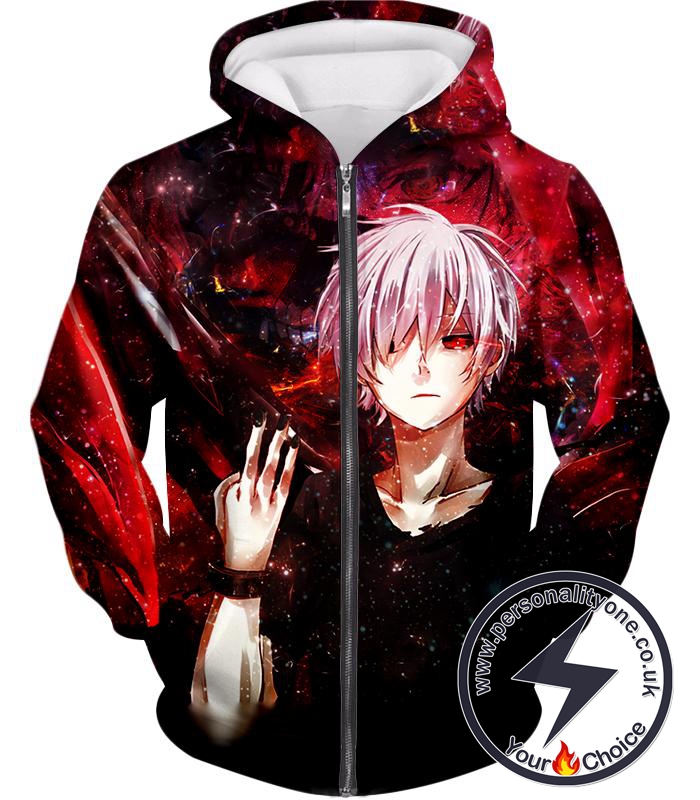 Tokyo Ghoul Handsome Ken Kaneki Ghoul Promo Zip Up Hoodie